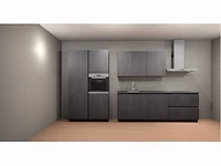 Häcker concept 130 - comet geplamuurde beton grafiet - afbeelding 1 van  23