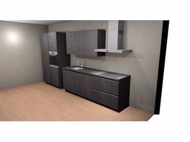 Häcker concept 130 - comet geplamuurde beton grafiet - afbeelding 22 van  23