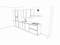 Häcker concept 130 - comet geplamuurde beton grafiet - afbeelding 23 van  23