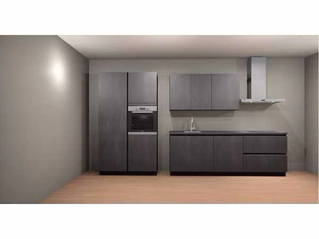 Häcker concept 130 - comet geplamuurde beton grafiet - afbeelding 1 van  22