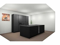 Häcker concept130 - topsoft lak mat zwart - eiland - afbeelding 5 van  25