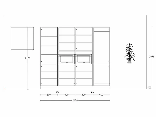 Häcker concept130 - topsoft lak mat zwart - eiland - afbeelding 7 van  25