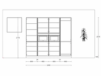 Häcker concept130 - topsoft lak mat zwart - eiland - afbeelding 7 van  25