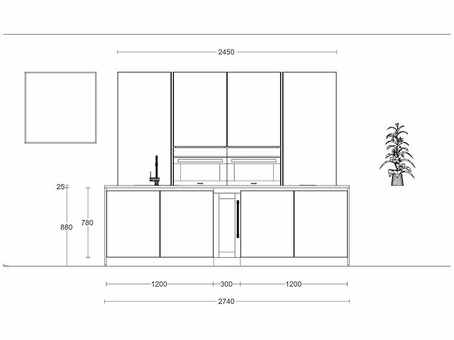 Häcker concept130 - topsoft lak mat zwart - eiland - afbeelding 8 van  25