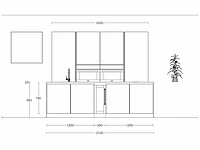 Häcker concept130 - topsoft lak mat zwart - eiland - afbeelding 8 van  25