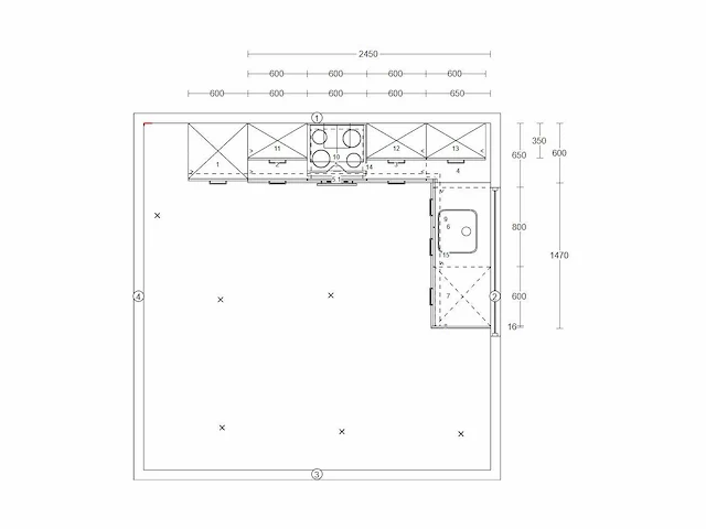 Hacker crema-magnolia mat hoek keuken - afbeelding 16 van  16