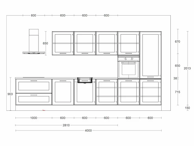 Hacker grafiet mat rechte keuken - afbeelding 17 van  17