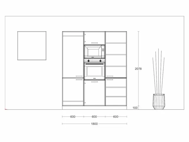 Hacker mat lak eucalyptus eiland keuken - afbeelding 5 van  24