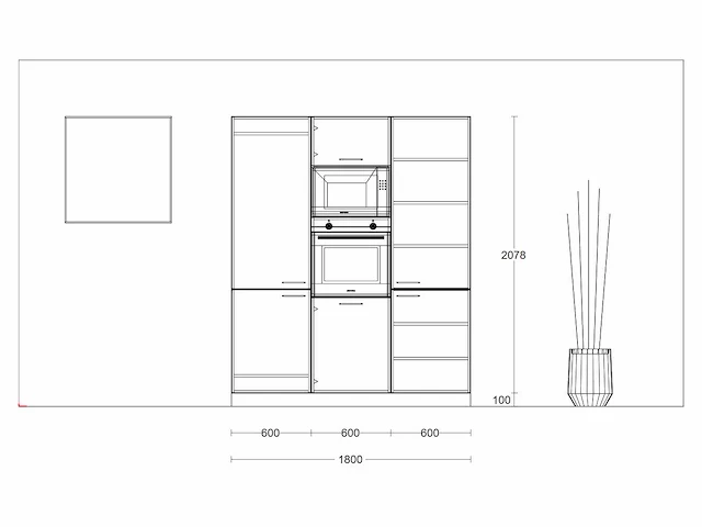 Hacker mat lak eucalyptus eiland keuken - afbeelding 5 van  24