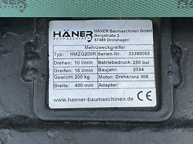 Haener hmzg200r sorteergrijper - afbeelding 3 van  4