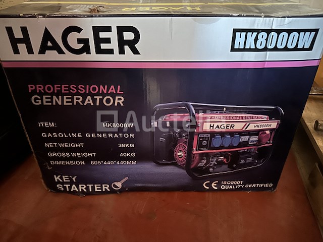Hager hk8000w generator - afbeelding 2 van  2