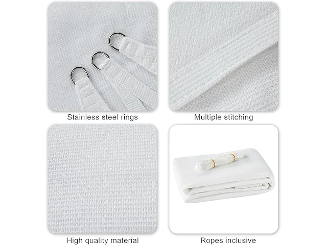 Haikus zonnezeil (4 x 4 m) - afbeelding 3 van  4