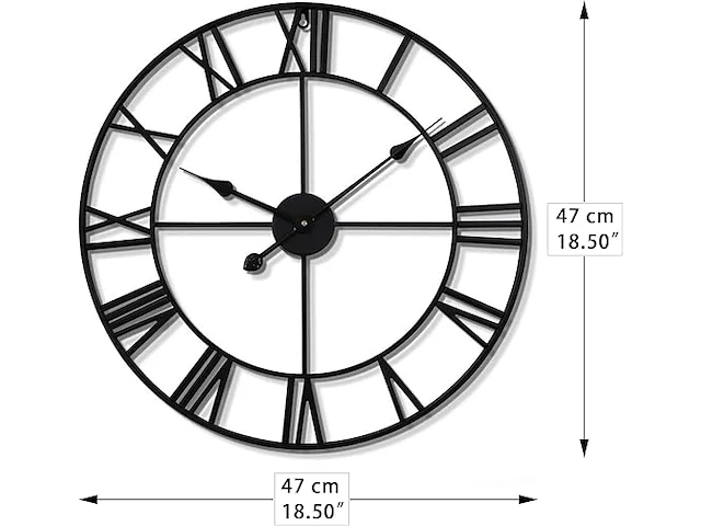 Haitang grote vintage wandklok - afbeelding 3 van  3