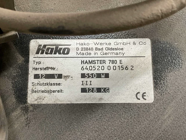 Hako hamster 780 veegmachine - afbeelding 7 van  8