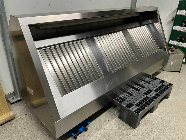 Hakvoort rvs afzuigkap 2000mm - afbeelding 1 van  10
