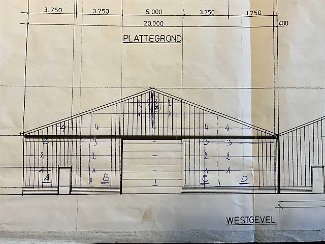 Hal staalconstructie - landbouwloods - industriële loods 20x30m 600m2 - afbeelding 3 van  46