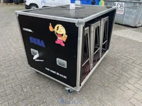 Halfopen flightcase met 6 barkrukken - afbeelding 2 van  9