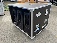 Halfopen flightcase met 6 barkrukken - afbeelding 3 van  8
