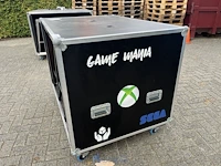 Halfopen flightcase met 6 barkrukken - afbeelding 4 van  8