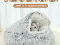 Halfopen hondenbed grijs 80cm - afbeelding 2 van  4