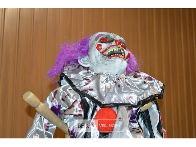 Halloween clown op batterijen - afbeelding 3 van  4