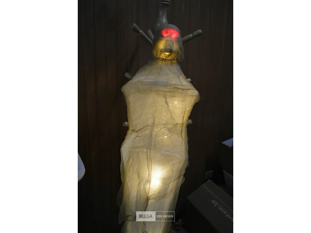 Halloween deco geraamte met licht - afbeelding 2 van  3