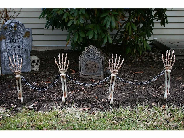 Halloween decoratie - skeletten, grafzerken & ongedierte (209x) - afbeelding 2 van  6