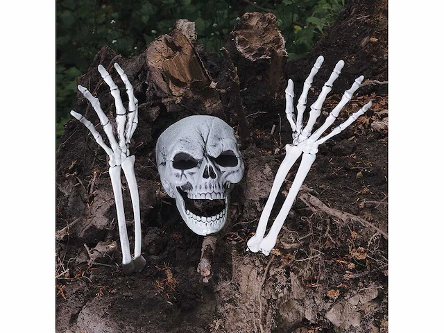 Halloween decoratie - skeletten, grafzerken & ongedierte (209x) - afbeelding 4 van  6