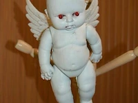 Halloween engel met lampje - afbeelding 1 van  3