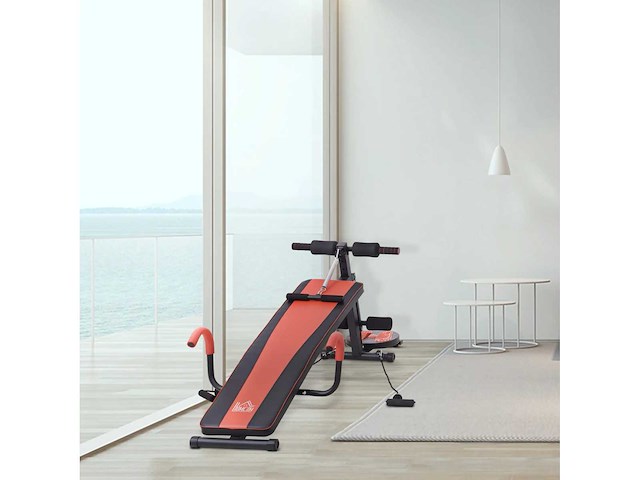 Halterbank opvouwbare fitnessbank met kussen - afbeelding 2 van  5