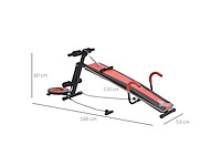 Halterbank opvouwbare fitnessbank met kussen - afbeelding 4 van  5