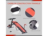 Halterbank opvouwbare fitnessbank met kussen - afbeelding 5 van  5