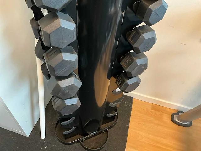 Halterset tunturi 1-7kg + staander tunturi - afbeelding 3 van  6