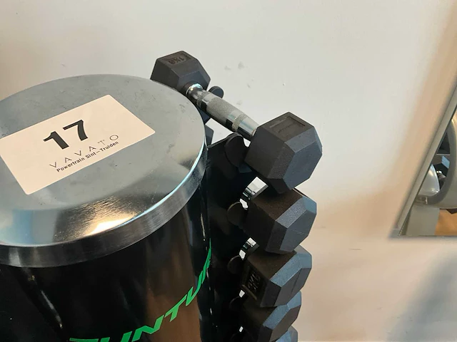 Halterset tunturi 1-7kg + staander tunturi - afbeelding 5 van  6