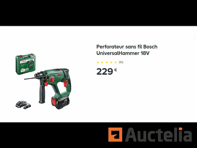 Hamerboormachine draadloos 18 v bosch universalhammer - afbeelding 3 van  5