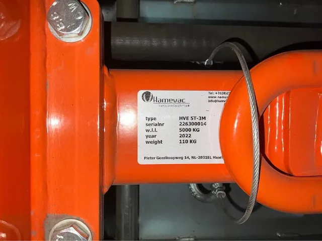 Hamevac hijs-unit vhu 3000 met evenaar hve 5t 2022 - afbeelding 17 van  24