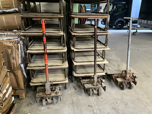 Hand hydraulische palletwagen (3x) - afbeelding 3 van  7