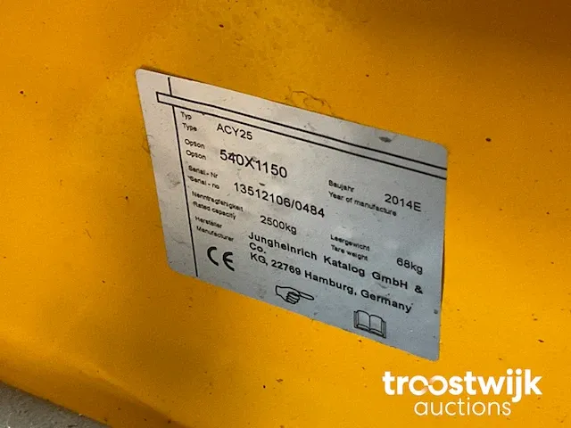 Hand hydraulische palletwagen - afbeelding 3 van  3