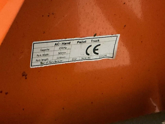 Hand hydraulische palletwagen - afbeelding 5 van  5