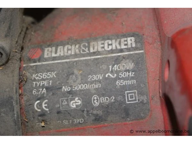 Handcirkelzaagmachine black&decker - afbeelding 3 van  3