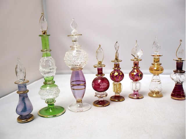 Handgeblazen parfumflesjes (x14) - afbeelding 2 van  6