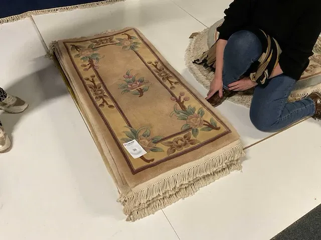 Handgeknoopt chinees tapijt (10x) - afbeelding 1 van  10