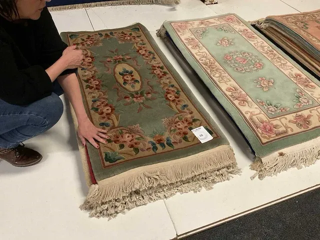 Handgeknoopt chinees tapijt (10x) - afbeelding 1 van  10