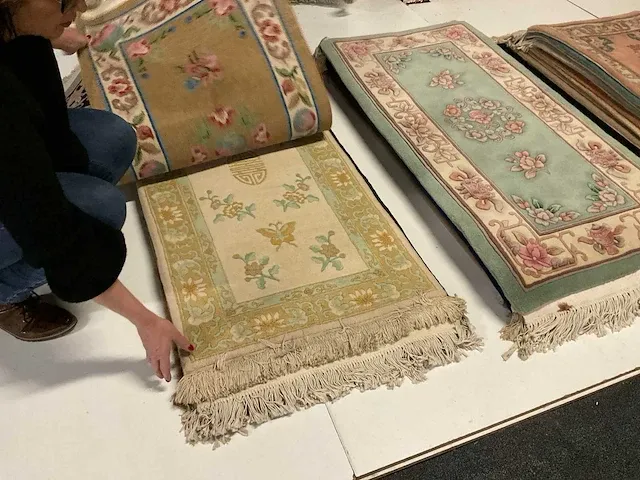 Handgeknoopt chinees tapijt (10x) - afbeelding 7 van  10