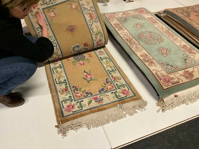 Handgeknoopt chinees tapijt (10x) - afbeelding 2 van  10