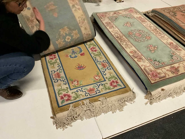 Handgeknoopt chinees tapijt (10x) - afbeelding 10 van  10
