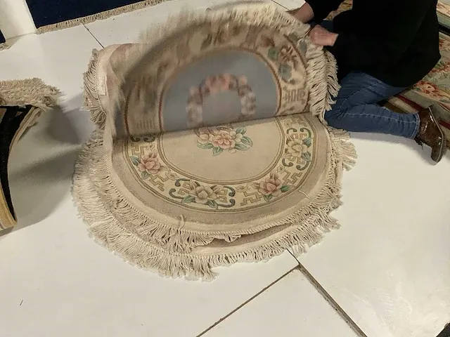 Handgeknoopt chinees tapijt (9x) - afbeelding 7 van  9