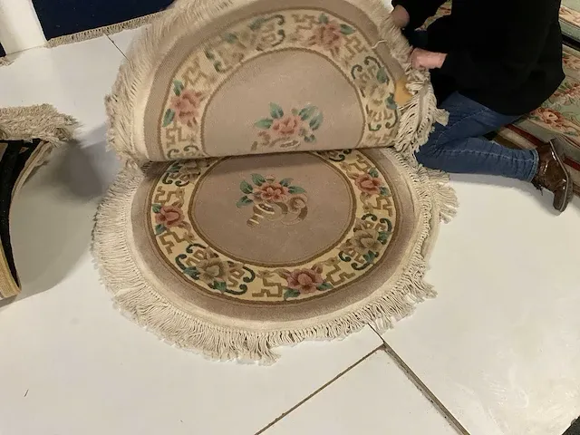 Handgeknoopt chinees tapijt (9x) - afbeelding 8 van  9