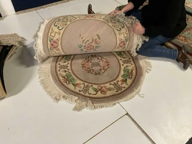 Handgeknoopt chinees tapijt (9x) - afbeelding 9 van  9