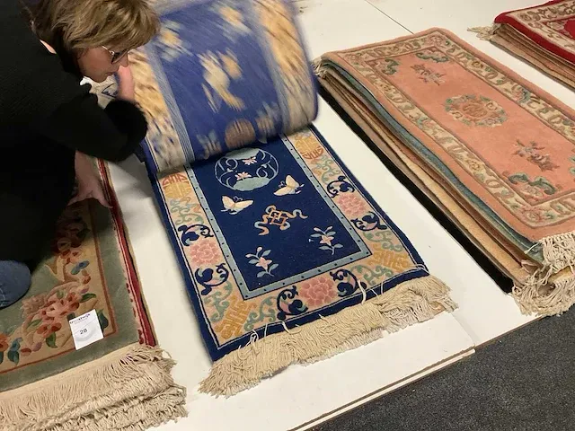 Handgeknoopt chinees tapijt (9x) - afbeelding 4 van  9